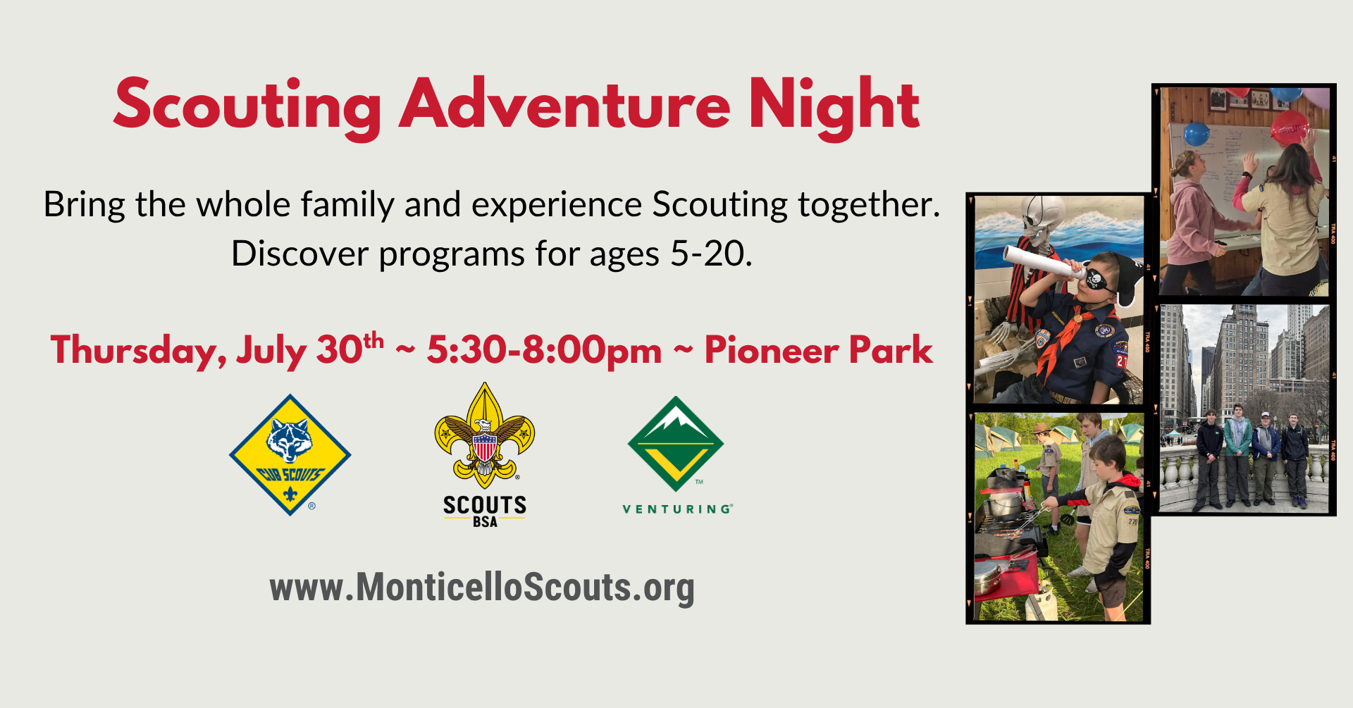 Monticello Scouting Adventure Night